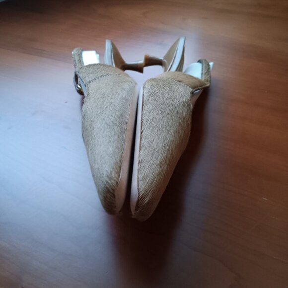 Animal Hair Slingback Mules in Fall 2025 Toasted Tan - Picture 6 of 8